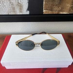 💯AUTHENTIC CELINE TRIOMPHE OVAL SUNGLASSES